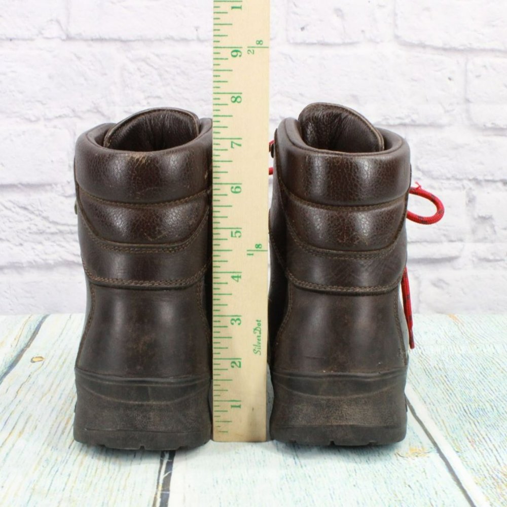 LL Bean Brown Leather Lace Up Gore-Tex Hiking Trail Boots Size 9.5 Wide - Picture 6 of 9